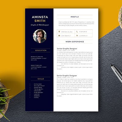 aminsta-smith-resume-design